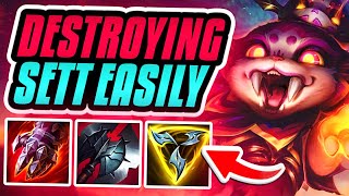 DESTROYING SETT WITH THE BEST GNAR BUILD Season 14 Gnar Gameplay League of Legends [upl. by Walker]