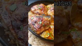 Juicy chicken thighs recipe chickendinner chickenrecipes shorts recipe [upl. by Inalial635]