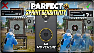 SPRINT SENSITIVITY ⚡️ Guide for Fast Movement  Best sprint Sensitivity  BGMI PUBG Mobile [upl. by Suryc]