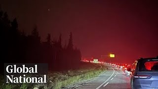 Global National July 23 2024  Jasper National Park wildfire forces thousands to flee [upl. by Yrod336]