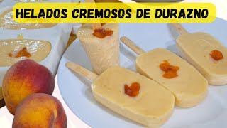 Helados Caseros de Durazno o Melocoton  Helados para Vender [upl. by Steffi366]