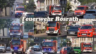 Waldbrandübung in Rösrath Einsatzfahrten der Feuerwehr Rösrath [upl. by Okomot]