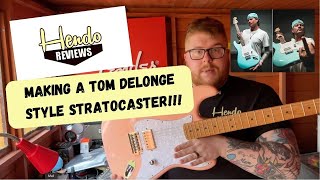 MAKING A TOM DELONGE STYLE STRATOCASTER [upl. by Ramey29]