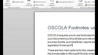 OSCOLA Word Footnotes [upl. by Athey]