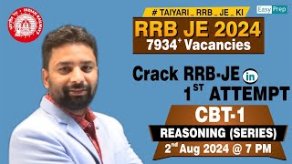 General Intelligence and Reasoning  Series  Lect8  RRB JE  Kanhaiya Thakur Sir [upl. by Phillane]