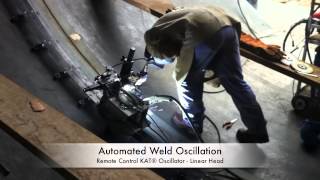 Penstock Welding Automation  KAT® Weld Oscillation Carriage  2013 [upl. by Onitsuaf208]