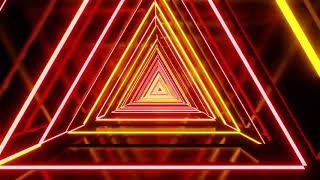 VJ LOOPS NEON  Abstract Background Video HIGH DEFINITION 4K SCREENSAVER Colorful Triangle HD [upl. by Civ]