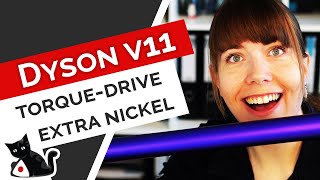 Dyson V11 Torque Drive Extra Nickel  2020 Modell in lila [upl. by Ayvid]