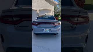 Widebody Hellcat Charger Cold Start Stock Exhaust [upl. by Eizle]