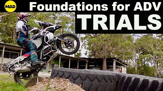 Test  BMW 1250 GSA Rallye X  trials on the Big Beemer [upl. by Palocz]