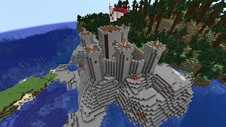 I built a castle based on Irish castles on a rocky coast by the sea and in front of a forest [upl. by Aramak]