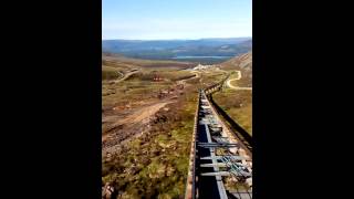 Trip down the Cairngorm Mountain Funicular [upl. by Ellehsyt]