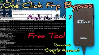 Samsung J3 2017  J330F  One Click FRP Remove  Free Tool  Bypass Google Account  Android8 amp 9 [upl. by Hagan]