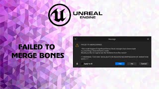 UE5 reimport из Blender Убираем ошибку FAILED TO MERGE BONES [upl. by Hbahsur]