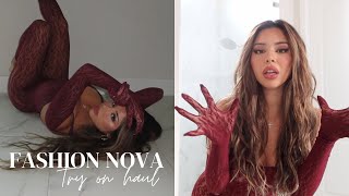 VALENTINES LINGERIE TRY ON HAUL FROM FASHION NOVA  TIANA MUSARRA [upl. by Ahsel]