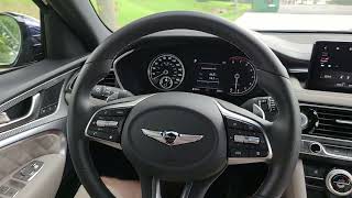 2022 Genesis G70 RWD 33T Sport Prestige Interior  Detailed Walkthrough [upl. by Aled246]