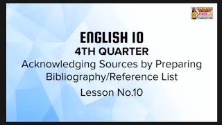 Acknowledging Sources by Preparing Bibliography  Reference List [upl. by Ixel]