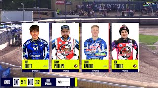 Heat 15  Oxford vs Middlesbrough  National League  OXFORD SPEEDWAY TV 2024 [upl. by Heer]