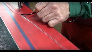 How To Welded Ski Base Repair Core Shots amp On Edge [upl. by Sabba]