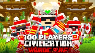 100 Players Simulate CIVILIZATION Challenge in Minecraft [upl. by Chan]