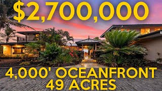 LUXURY and PRIVACY in HAWAII 34 Mile of Natural Shoreline and 49 acres [upl. by Eetsud620]