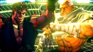 Street Fighter V Champion Edition Kage VS Sagat Hardest AI 2K HDR Reshade [upl. by Beisel]