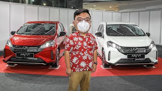 2022 Perodua Myvi facelift  RM46kRM59k DCVT Level 2 ASA 30 5 better FC 20 faster 0100 [upl. by Innoc]