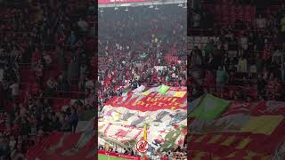 Unfurling The Kops HUGE surfer flag at Anfield lfc [upl. by Aztiram]