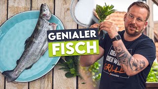 Die BESTE METHODE um Fisch richtig zu grillen Schritt für Schritt Anleitung [upl. by Nivlag]