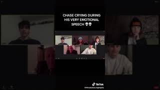 4freakshow  Chase crying during his very emotional speech funny [upl. by Azial856]