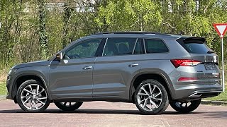 Skoda NEW Kodiaq 2022 Sportline in 4K Grapithe Grey Metal 20 Inch Vega Walk around amp detail inside [upl. by Orips]