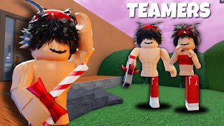 I BECAME A TEAMER IN MM2 😂 Murder Mystery 2 Funny Moments [upl. by Ynes12]