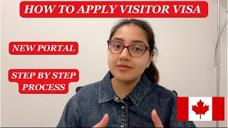 How to apply visitor visa on New Portal  Canada visitor visa for parents  Spouse  Siblings [upl. by Marfe]