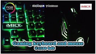 iMICE AN300 Gaming keyboard and mouse combo Unboxing and review 2021 Budget keyboard and mouse [upl. by Cardie]