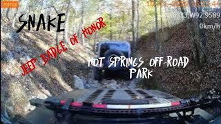 Driving the quotSnakequot  a Jeep BOH Trail at Hot Springs OffRoad Park [upl. by Danas]