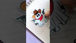 How to make your own stickers  DIY ghost sticker 👻🎃🍂diysticker shorts [upl. by Waxler179]