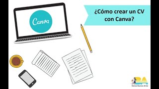 ¿Cómo crear tu CV con Canva [upl. by Aicelef]