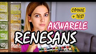 Farby akwarelowe RENESANS  Test i opinie  Czy warto kupić półkostki [upl. by Jennee479]