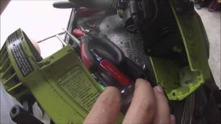 How to replace the fuel line on a Poulan 2300 CVA Chainsaw [upl. by Charles]