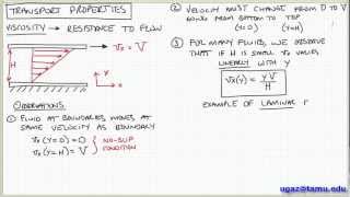 Introduction to Viscosity  Lecture 12  Chemical Engineering Fluid Mechanics [upl. by Leiser387]