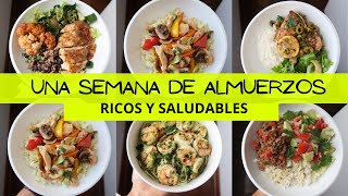 UNA SEMANA DE ALMUERZOS RICOS Y SALUDABLES  Michela Perleche [upl. by Norrat]