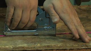 How to operate a staple gun [upl. by Arbma]