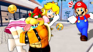 Kidnapping The Bride Super Mario Bros Story  Mario Roblox [upl. by Analise]