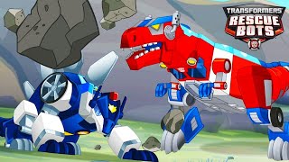 Transformers Rescue Bots  DINOBOTS  FULL EPISODES  Cartoons for Kids  Transformers Junior [upl. by Osbourn]