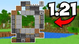 Minecraft 3x3 Piston Door  121 Tutorial [upl. by Adnyc]