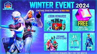 🥳Winterland Event Free Rewards 😍 😍Free fire Next Faded Wheel Event [upl. by Allemac]