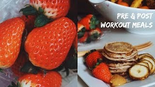 WHAT I ATE TODAY BEFORE amp AFTER MY WORKOUT  EASY VEGAN amp GF BANANA PANCAKES RECIPE [upl. by Bartosch]