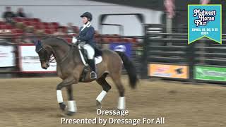 Watch the elegant Dressage riders at Midwest Horse Fair [upl. by Einnus]