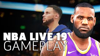 NBA Live 19 LeBrons Lakers Vs Steph Currys Warriors Gameplay [upl. by Franklin]