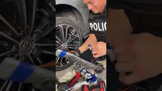 Police Officer uncovers secret stash in tire 🔎 shorts [upl. by Lotsyrc]